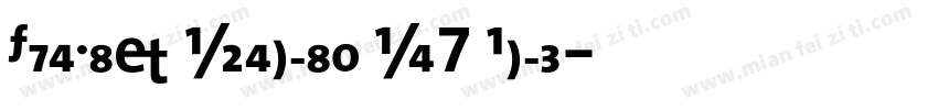TheMix Veolia W7 Bold字体转换